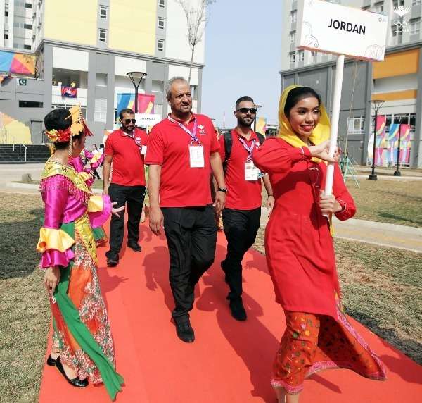 من مشاركة الأردن بمراسم الترحيب