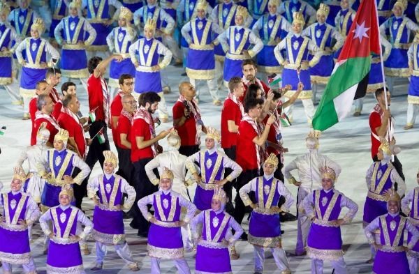 البعثة الأردنية في حفل الافتتاح