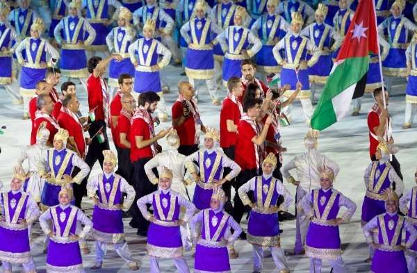 البعثة الأردنية في حفل الافتتاح