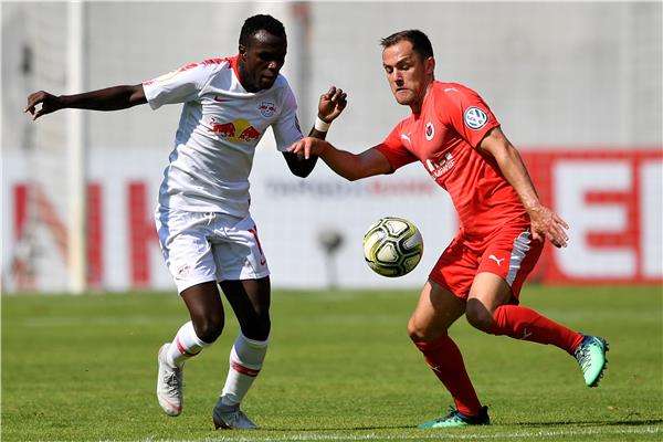 جانب من لقاء لايبزيج وفيكتوريا 