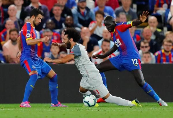 جانب من لقاء ليفربول وكريستال بالاس
