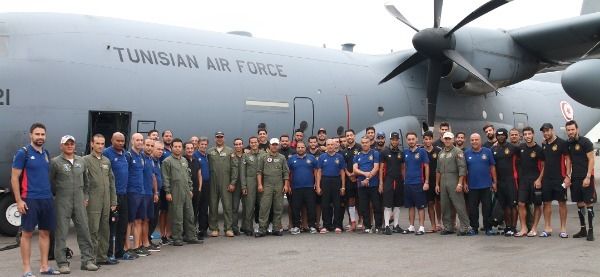 بعثة الترجي لدى وصولها