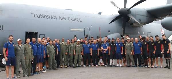 بعثة الترجي لدى وصولها