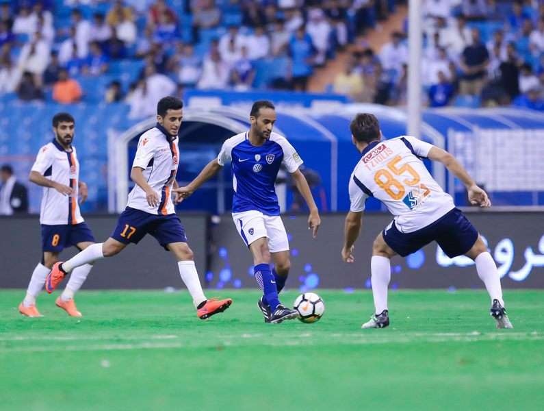 مباراة سابقة بين الهلال والفيحاء