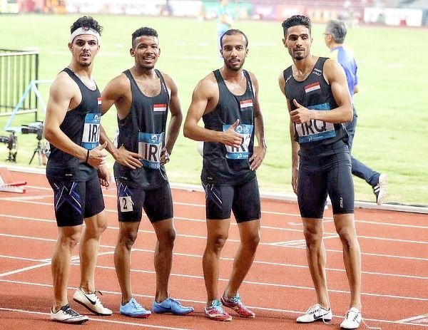 بعض عناصر البعثة العراقية