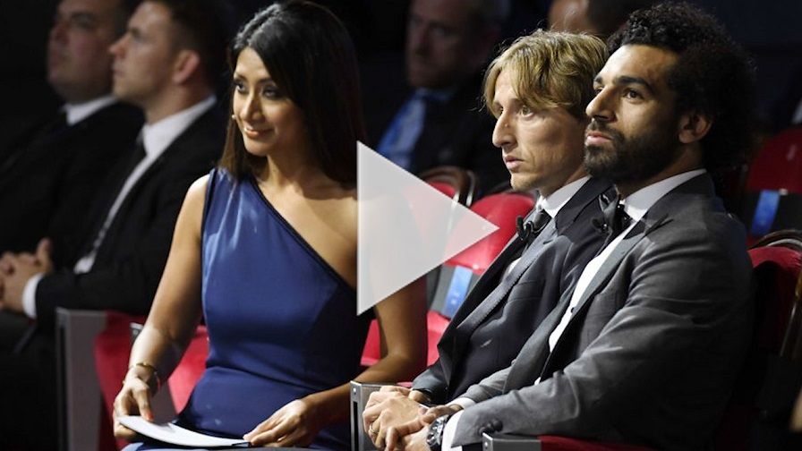 صلاح في حفل يويفا