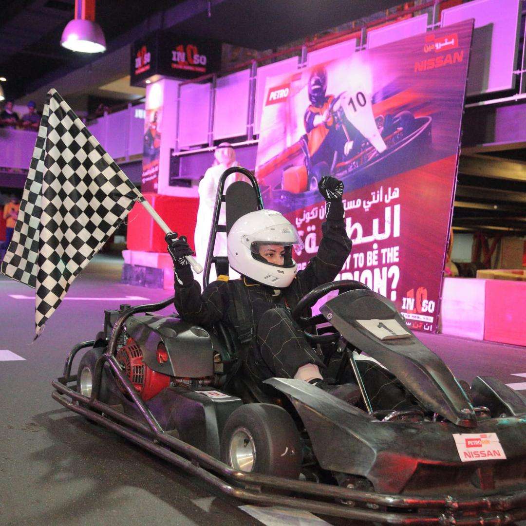 أمجاد العمري بعد فوزها بالبطولة