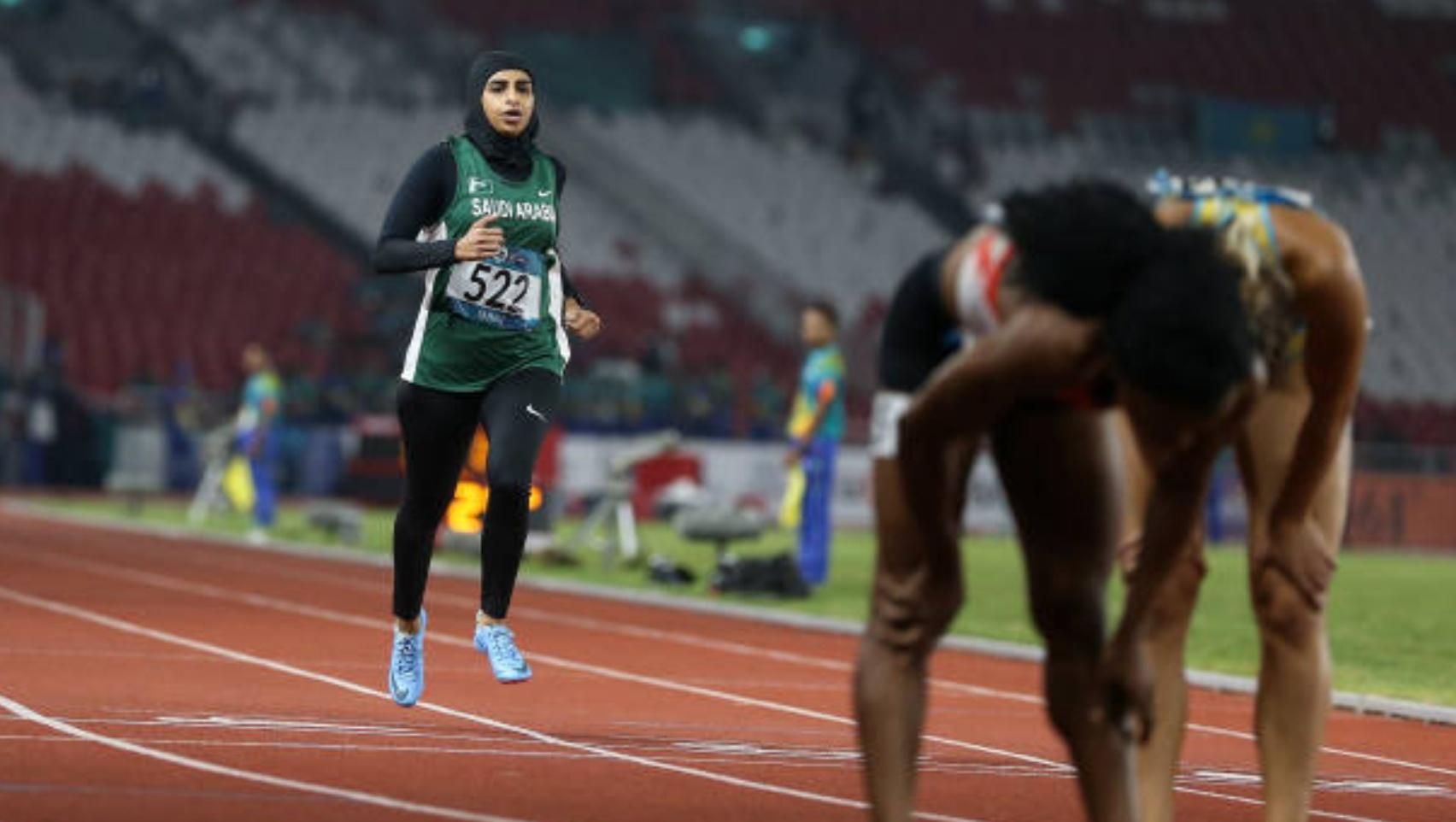 دانة الشهري في سباق 400 متر