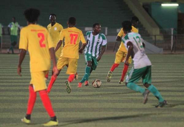 من مباراة حي الوادي والمريخ نيالا