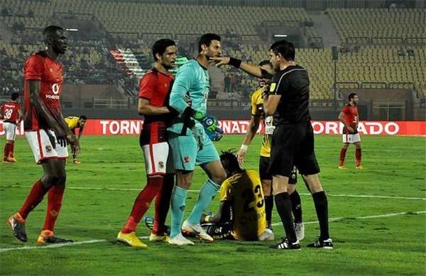 جانب من مباراة الأهلي والإنتاج