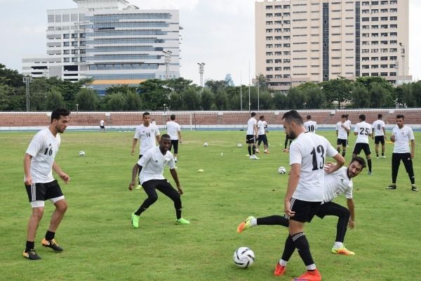 من تدريبات المنتخب الأردني اليوم