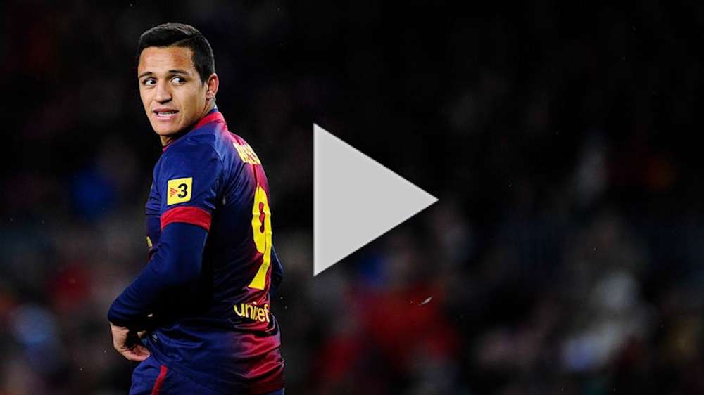 سانشيز بقميص برشلونة