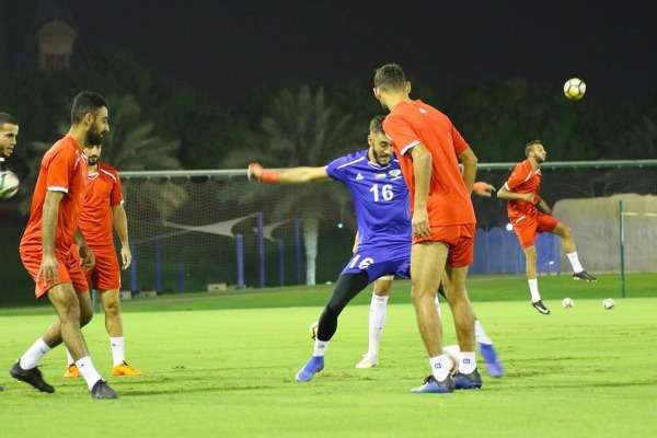 من تدريبات المنتخب الفلسطيني