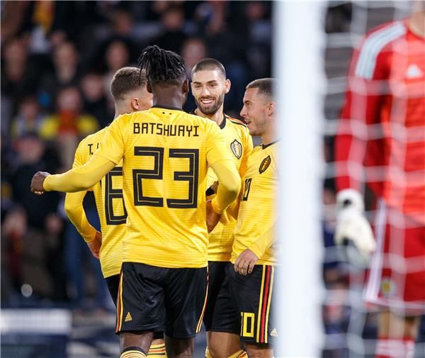 لاعبو منتخب بلجيكا 