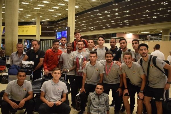 المنتخب الأردني بعد عودته للوطن