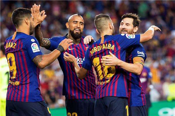 لاعبو برشلونة