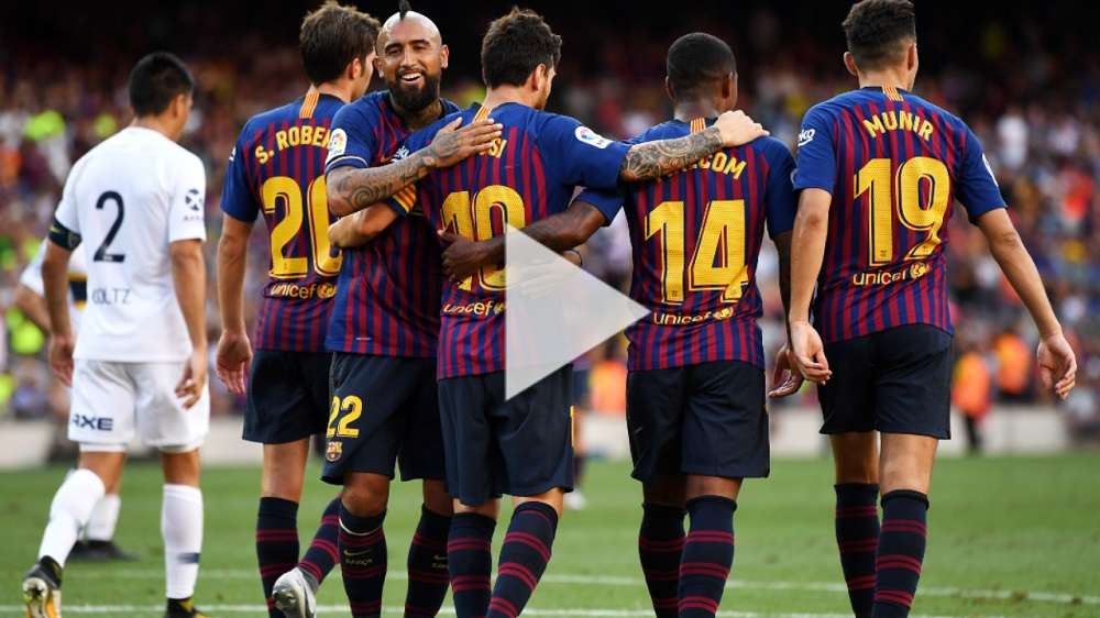 لاعبو برشلونة