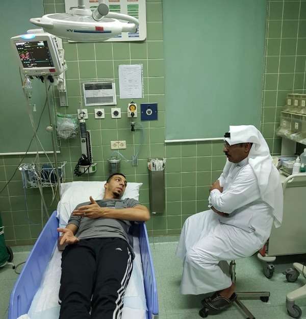 إسلام سراج في المستشفى