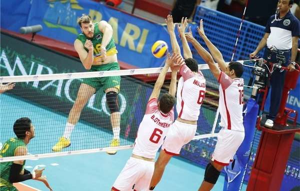 من مباراة تونس وأستراليا 