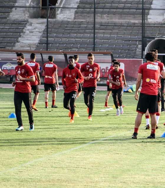 سعد سمير في تدريبات الأهلي