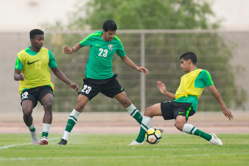 جانب من مران المنتخب السعودي للشباب