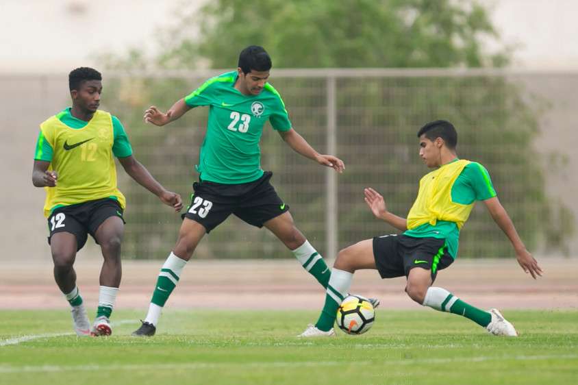 جانب من مران المنتخب السعودي للشباب