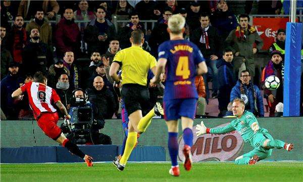 مواجهة سابقة بين برشلونة وجيرونا