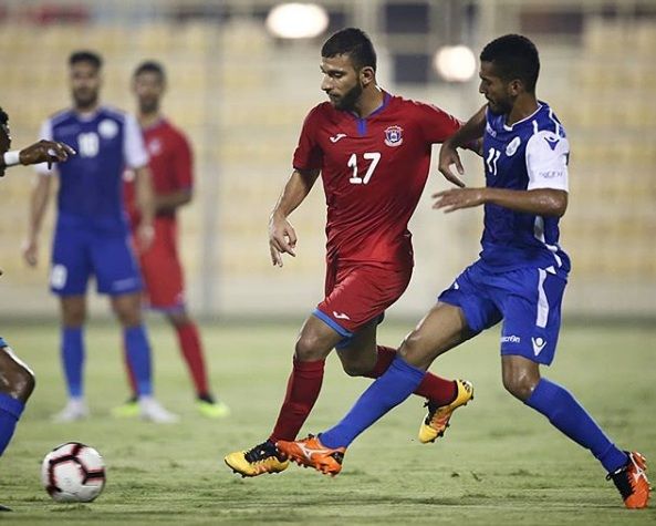 لقطة من مباراة الحد مع المنامة