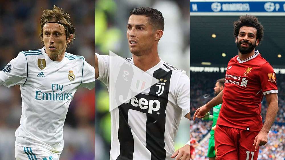 صلاح ورونالدو ومودريتش