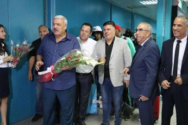 من استقبال بعثة النفط العراقي 