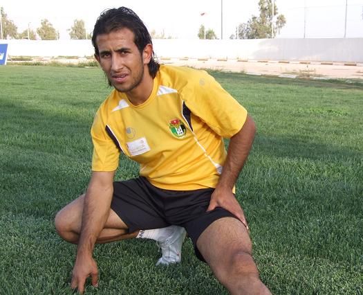 مهند محارمة وبعض التدريبات الفردية تحت اشراف المدرب عيسي الترك