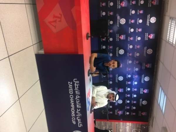 أبو جريشة خلال المؤتمر الصحفي