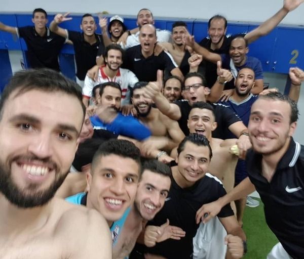 فرحة لاعبي الزمالك