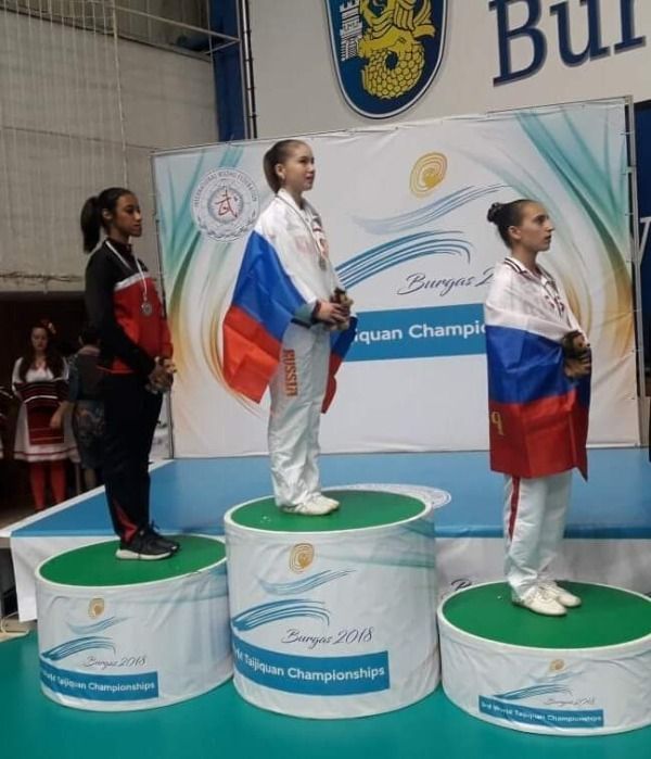 جانب من تتويج سلمى صلاح بالبرونزية