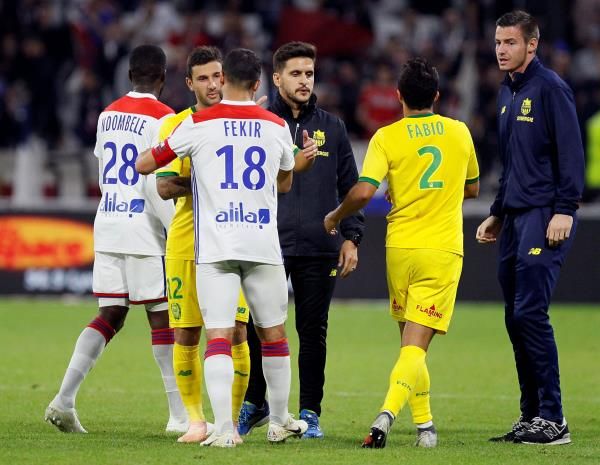 من مباراة ليون ونانت