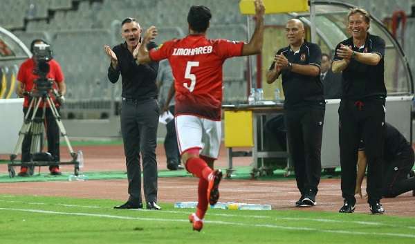 جانب من مباراة الأهلي وحوريا