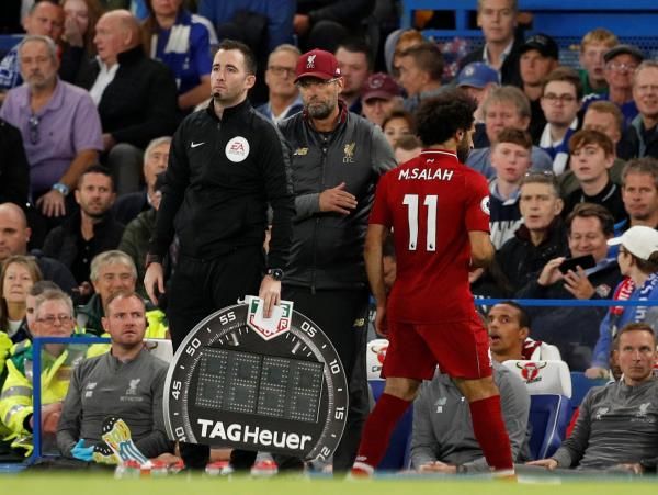  يورجن كلوب ومحمد صلاح.