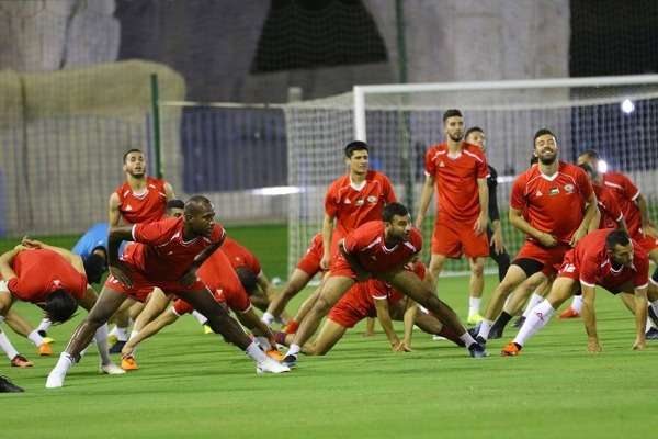 من مران المنتخب الفلسطيني