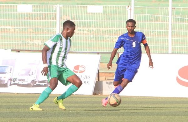 من مباراة حي الوادي والشرطة