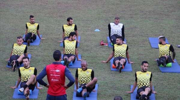 من تدريبات الأردن في تيرانا اليوم