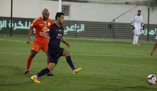 من مباراة الوحدة وعجمان