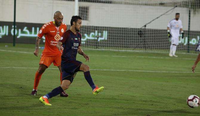 من مباراة الوحدة وعجمان