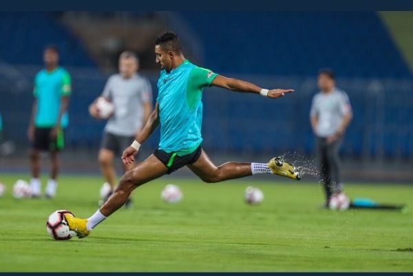 من تدريبات المنتخب السعودي