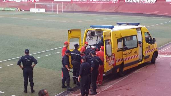 من ملعب المباراة