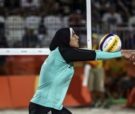 لاعبة منتخب مصر للكرة الشاطئية