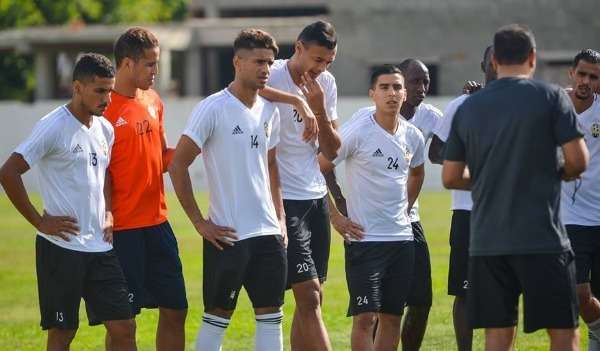 لاعبو منتخب ليبيا