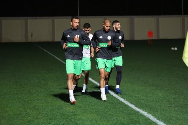 من تدريبات منتخب الجزائر