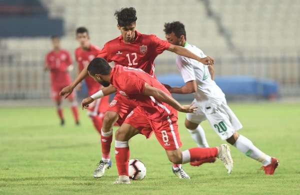 من مباراة البحرين والسعودية