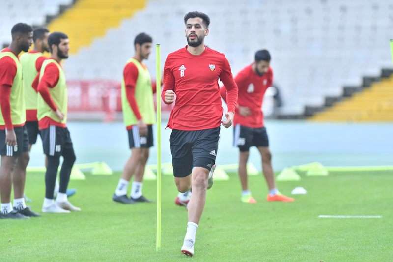 من مران المنتخب الإماراتي 