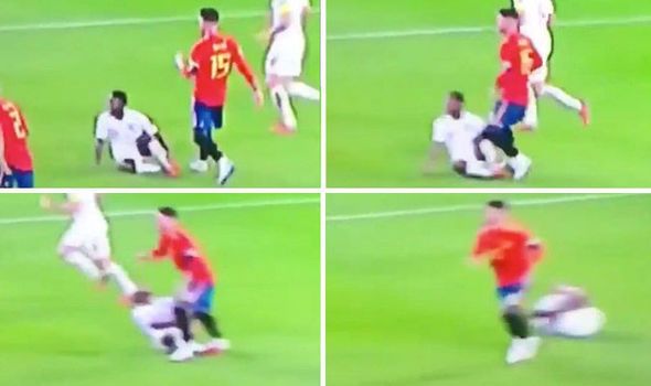 Sergio-Ramos-stamp-Raheem-Sterling-Spain-England-1031932